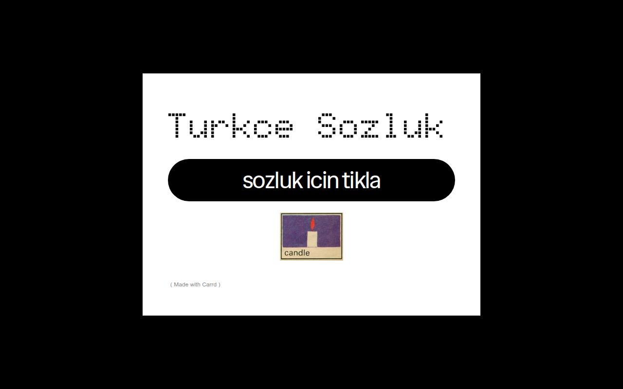 Carrd profile picture for @turkce